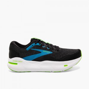 Black / Blue Men Brooks Ghost Max Walking Shoes | TWBR87265