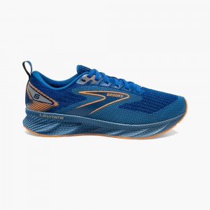 Black / Blue Men Brooks Levitate 6 Running Shoes | XZPQ14308