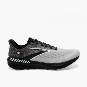 Black / Grey Men Brooks Launch GTS 10 Speed Support Running Shoes | BUZM94528