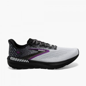 Black / Grey Women Brooks Launch GTS 10 Support Running Shoes | HIWA45760