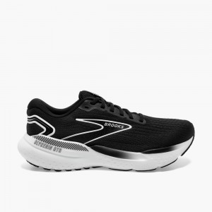 Black / Grey / White Men Brooks Glycerin GTS 21 Running Shoes | HPFO36085