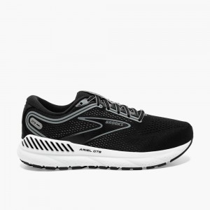 Black / Grey / White Women Brooks Ariel GTS 23 Walking Shoes | DENQ76589