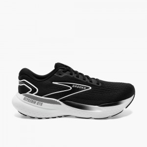 Black / Grey / White Women Brooks Glycerin GTS 21 Road Running Shoes | XNJU14385