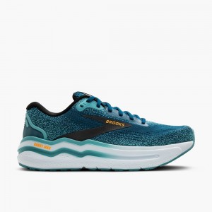 Blue / Light Turquoise / Orange Women Brooks Ghost Max 2 Walking Shoes | AKHR67102