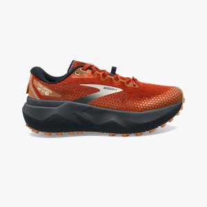 Coral / Black Men Brooks Caldera 6 Long Distance Hiking Shoes | TXIF67329