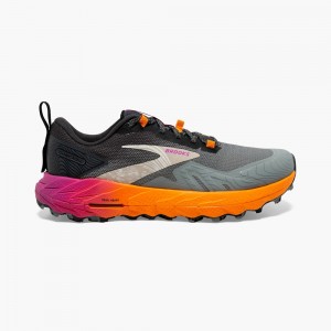 Coral / Black Women Brooks Cascadia 17 Hiking Shoes | XVYD95320