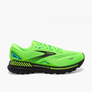 Green / Grey / Blue Men Brooks Adrenaline GTS 23 Walking Shoes | MYSE98364