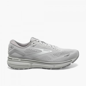 Grey / Black Women Brooks Ghost 15 Cushioned Road Walking Shoes | JAEH13679