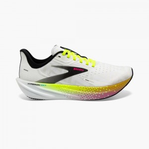 Grey / White Brown Women Brooks Hyperion Max Track Spikes | KOHL54291