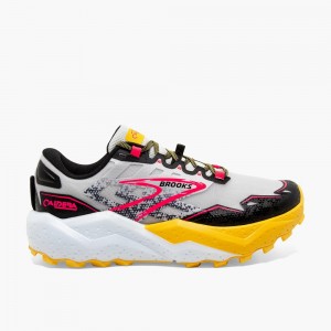 Lemon / Black Women Brooks Caldera 7 Hiking Shoes | SEDM30724