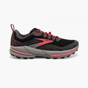 Lemon / Black Women Brooks Cascadia 16 GTX Embraces all Terrains Trail Running Shoes | QEMC69452