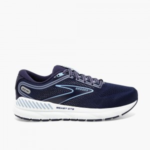 Navy / Blue / White Men Brooks Beast GTS 23 Running Shoes | NCGM14968