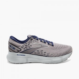 White Men Brooks Glycerin 20: Road Walking Shoes | XJUF49630