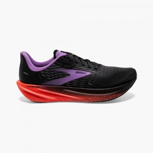 White / Black Women Brooks Hyperion Max Running Shoes | UOBD64581