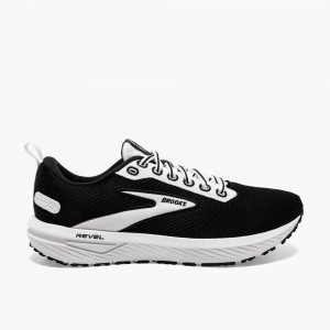 White / Black Women Brooks Revel 6 Road Running Shoes | ZGVW86342