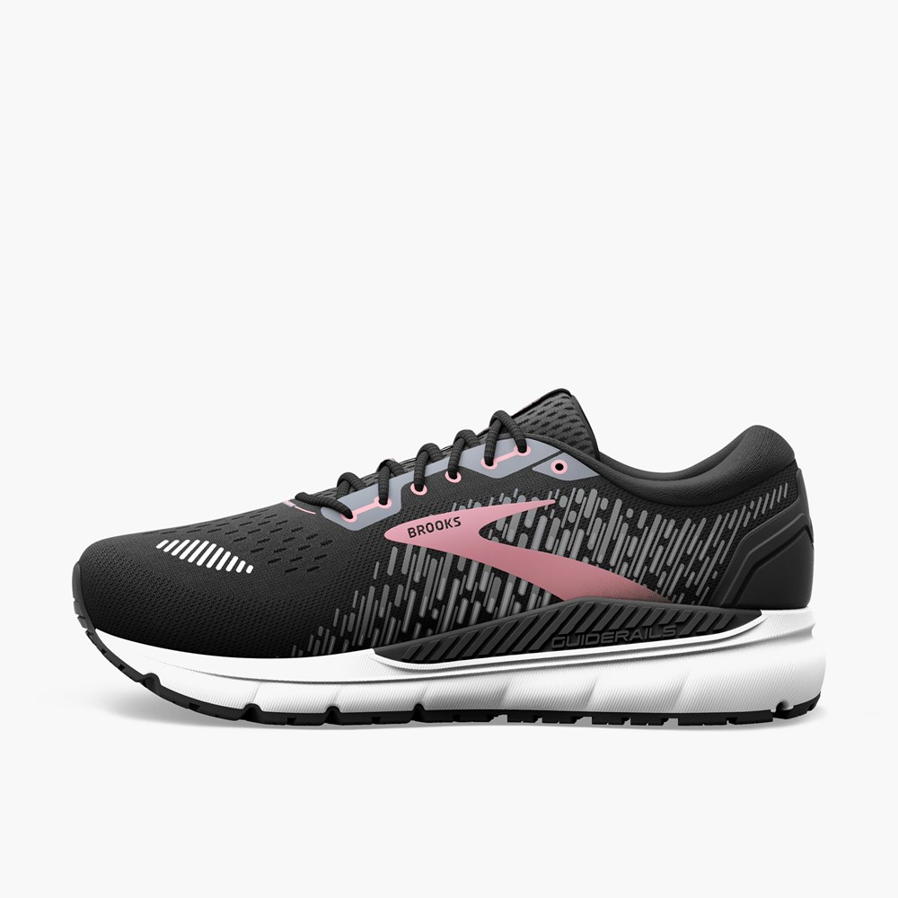 Black Women Brooks Addiction 15 Road Running Shoes | HNRB50136