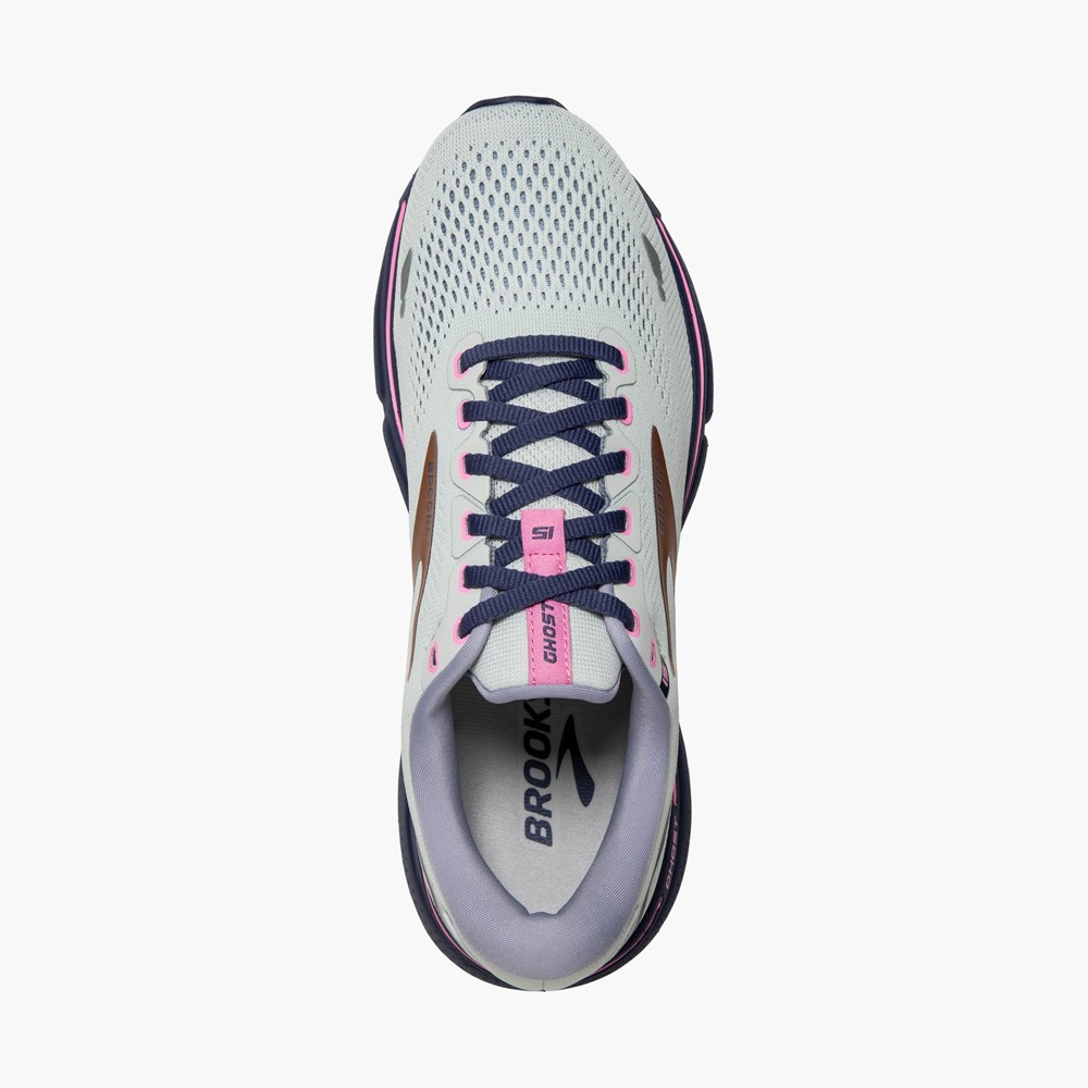 Black Women Brooks Ghost 15 Cushioned Road Running Shoes | OXVD21967