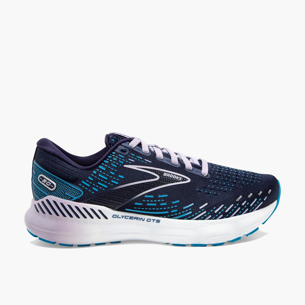 Black Women Brooks Glycerin GTS 20 Support Running Shoes | UITD68345