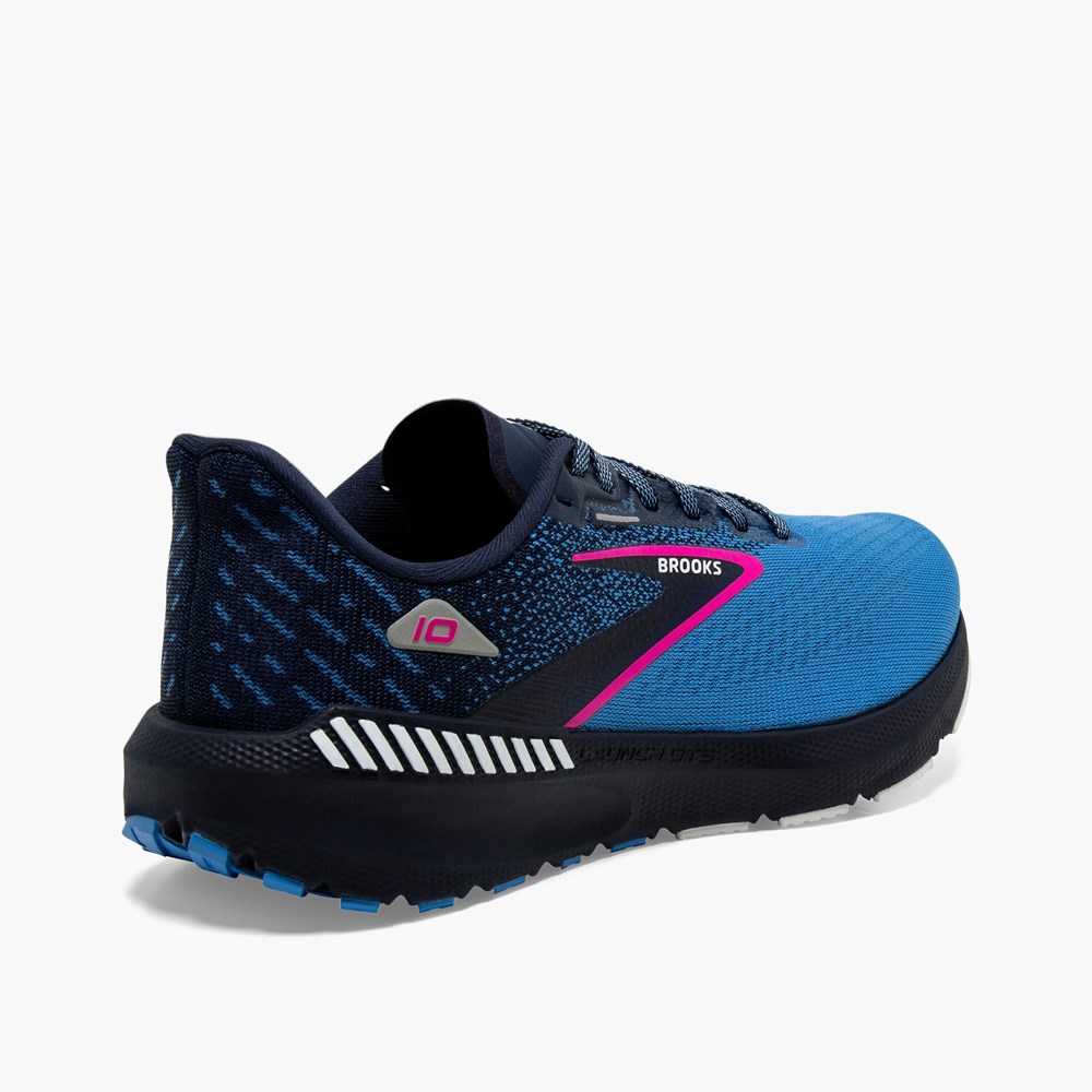 Black Women Brooks Launch GTS 10 Road Running Shoes | VFKS47069