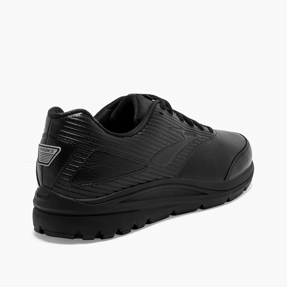 Black / Black Men Brooks Addiction Walker 2 Walking Shoes | CNZR05186