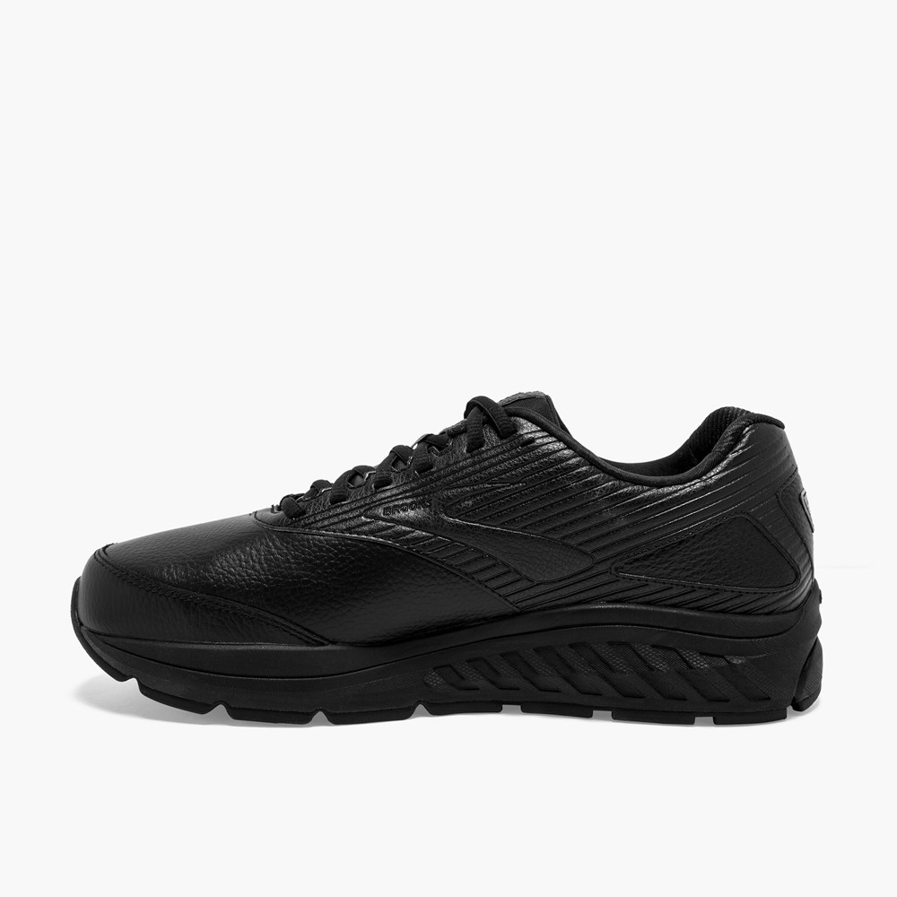 Black / Black Men Brooks Addiction Walker 2 Support Running Shoes | JSGO83607