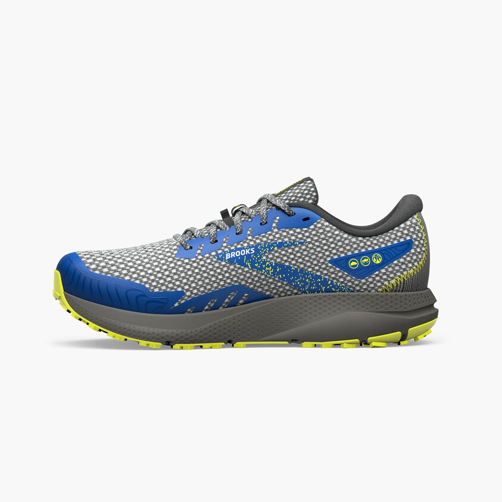 Black / Black Men Brooks Light Trail Divide 4 Trail Running Shoes | UINC91327