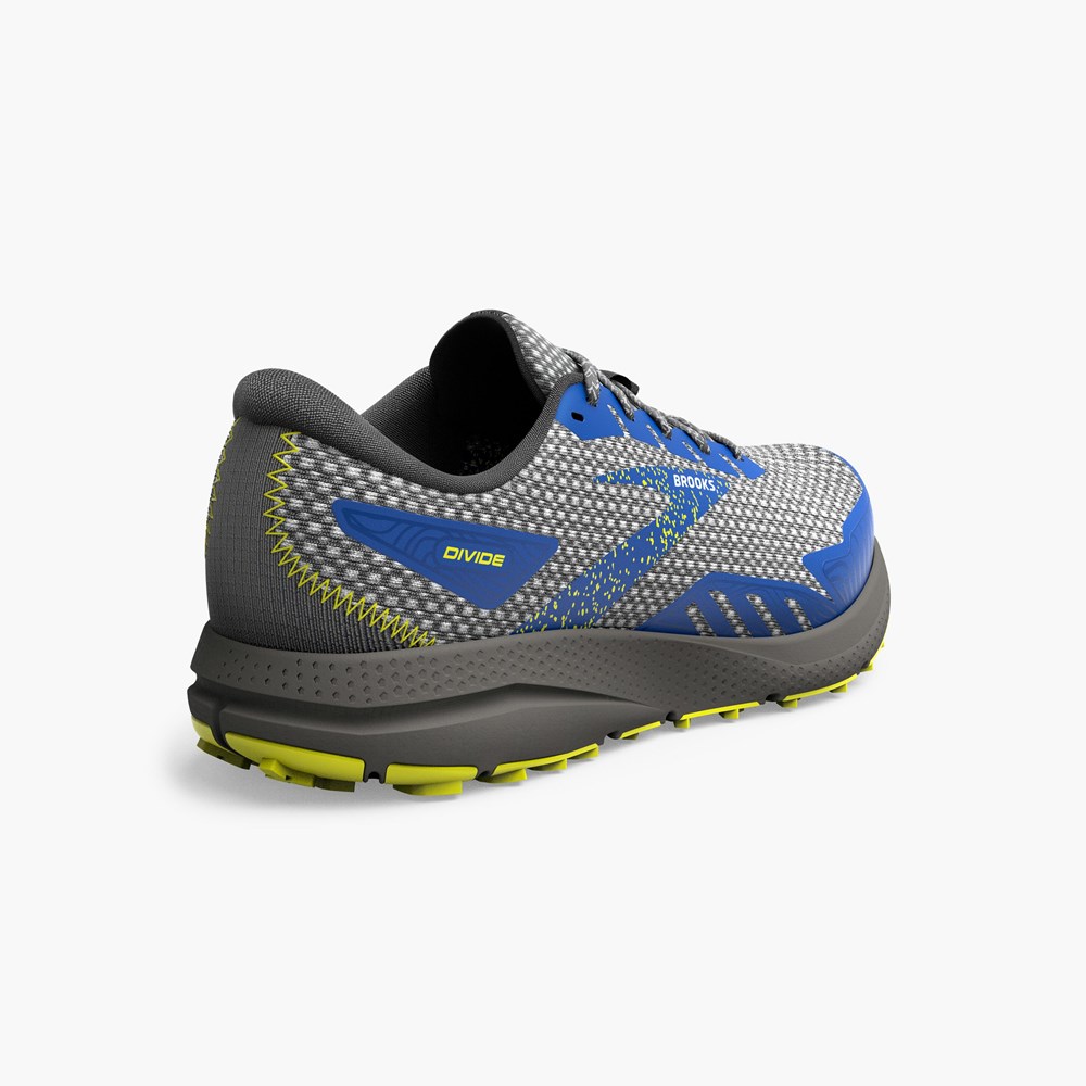 Black / Black Men Brooks Light Trail Divide 4 Trail Running Shoes | UINC91327