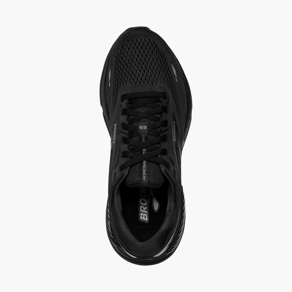 Black / Black Women Brooks Adrenaline GTS 23 Running Shoes | OEJX84715