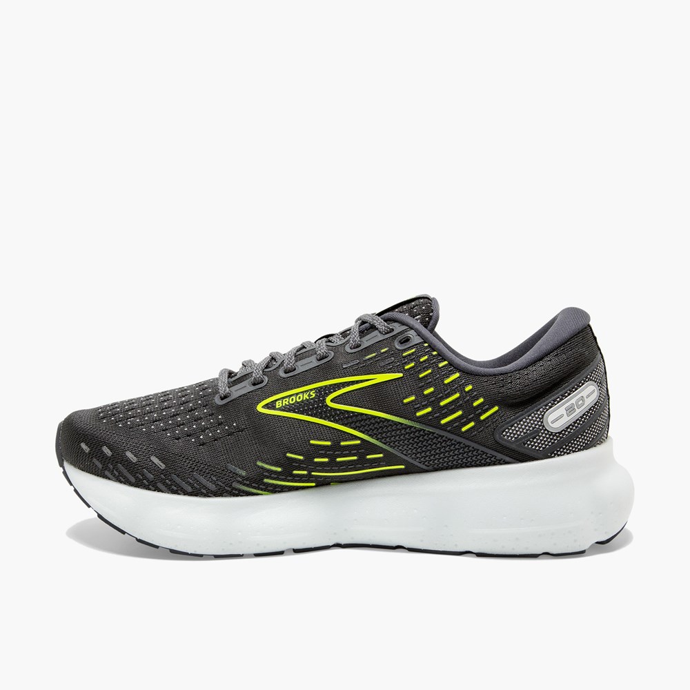 Black / Black Women Brooks Glycerin 20 Walking Shoes | YHBA82956