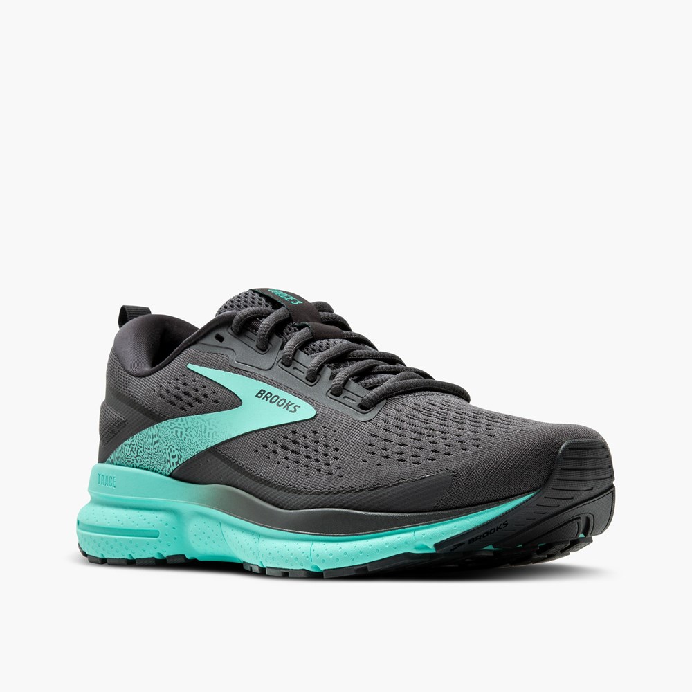 Black / Black Women Brooks Trace 3 Walking Shoes | EPDN08619