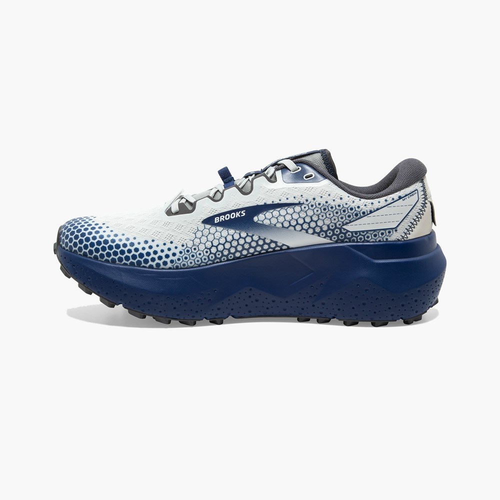 Black / Blue Men Brooks Caldera 6 Long Distance Hiking Shoes | EHZB90514