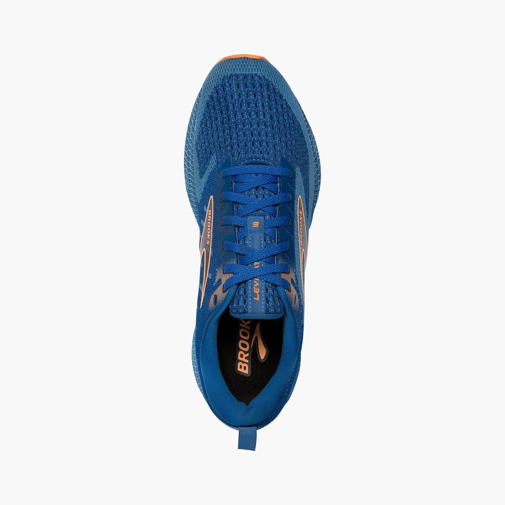 Black / Blue Men Brooks Levitate 6 Running Shoes | XZPQ14308