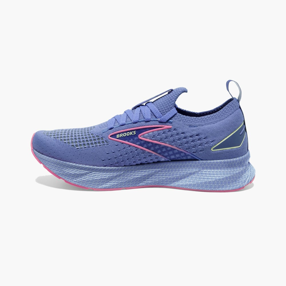 Black / Blue / Pink Women Brooks Levitate StealthFit 6 Road Running Shoes | BSID94607