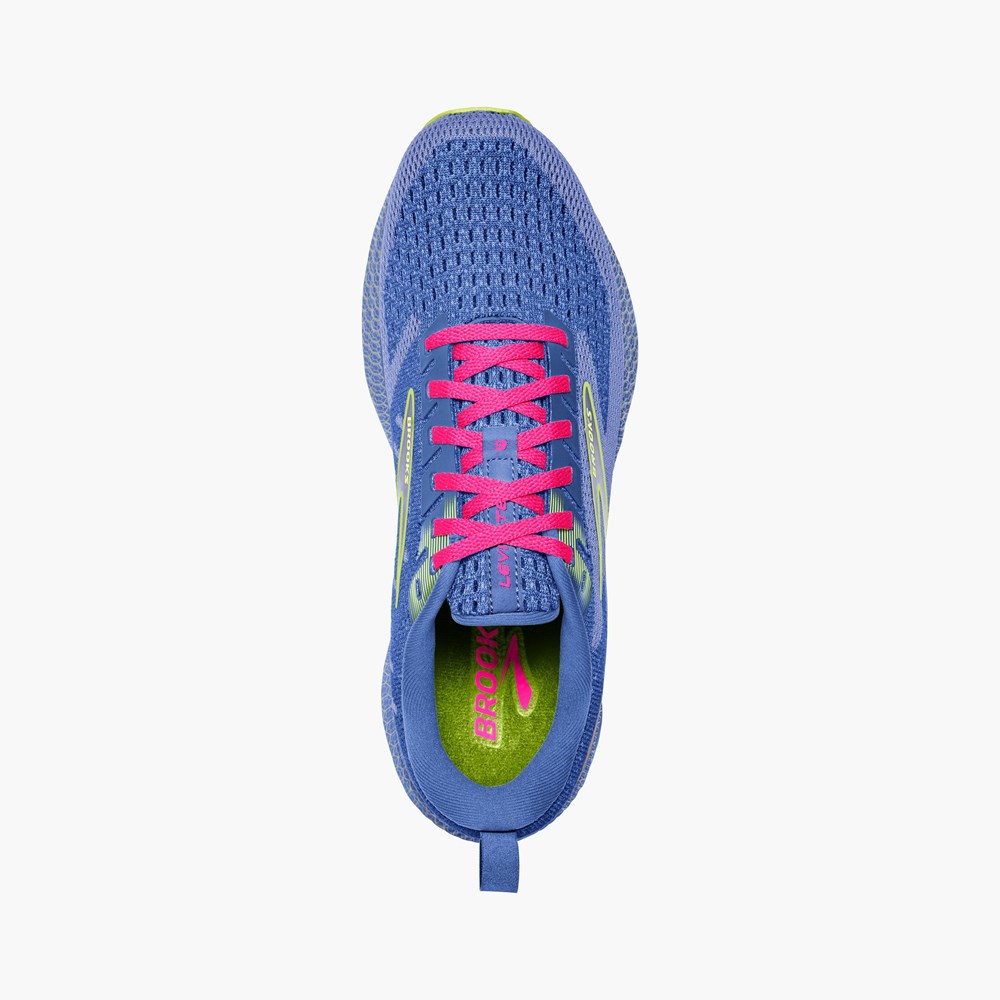 Black / Blue / Pink Women Brooks Levitate 6 Running Shoes | DMGU56913