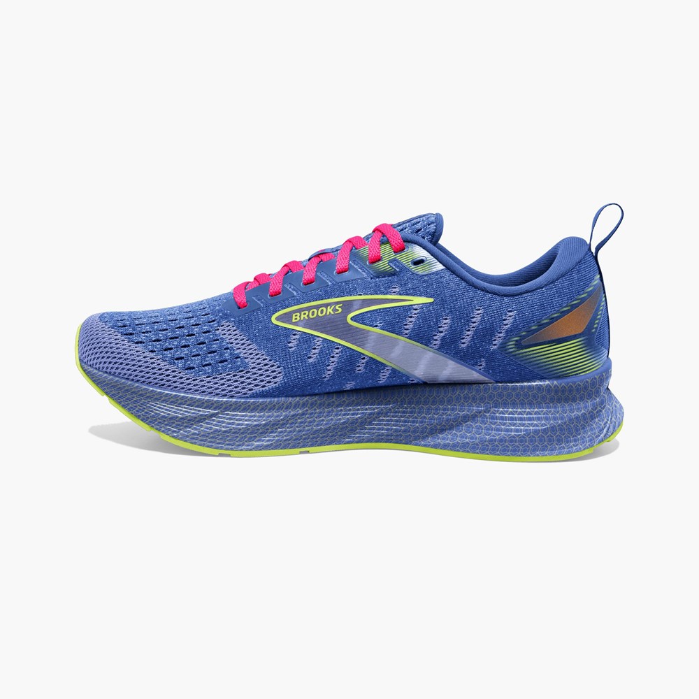 Black / Blue / Pink Women Brooks Levitate 6 Running Shoes | DMGU56913