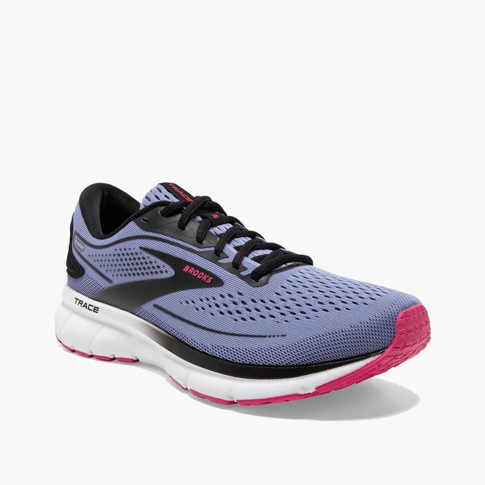 Black / Blue / Pink Women Brooks Trace 2 Adaptive Running Shoes | CIPW19782