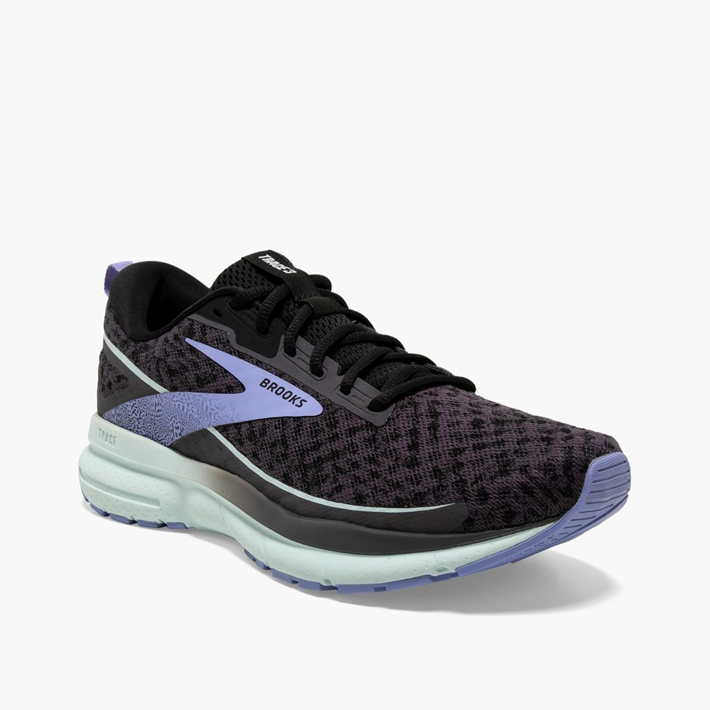 Black / Blue / Pink Women Brooks Trace 3 Road Running Shoes | LTNC30142