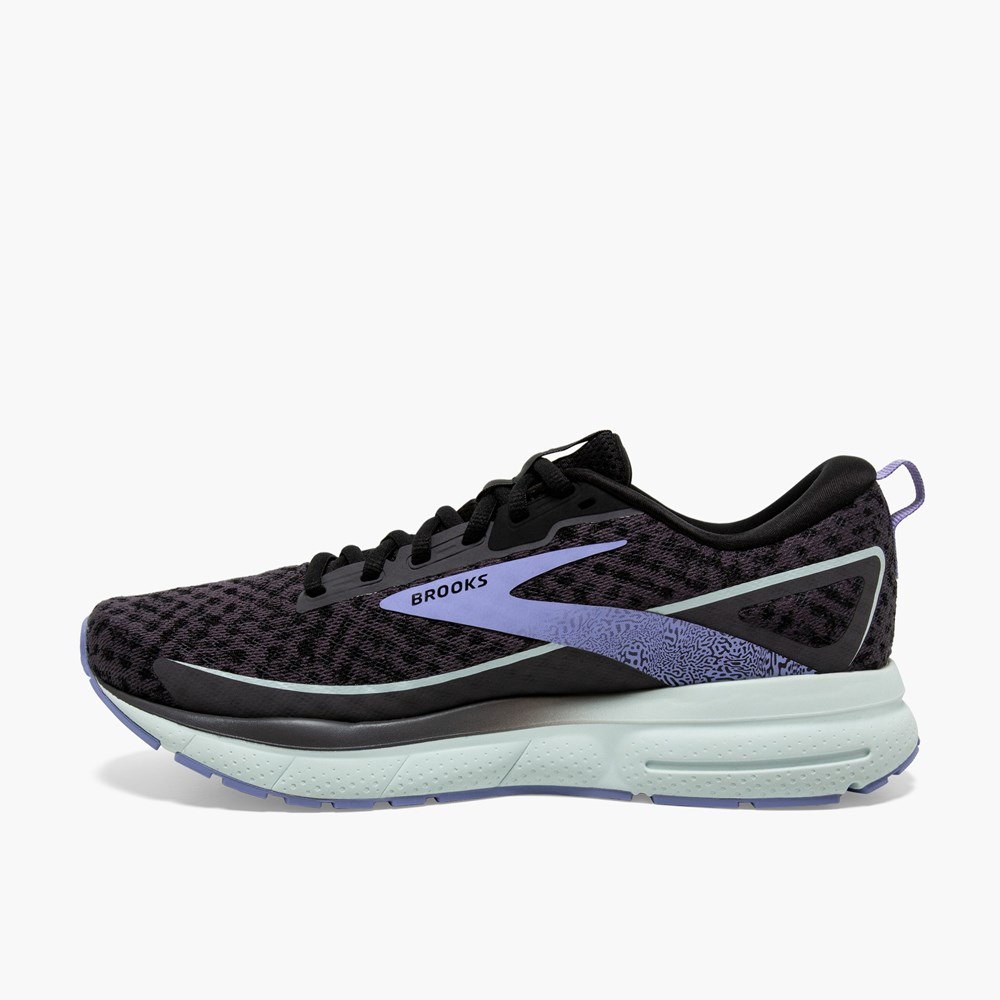 Black / Blue / Pink Women Brooks Trace 3 Road Running Shoes | LTNC30142