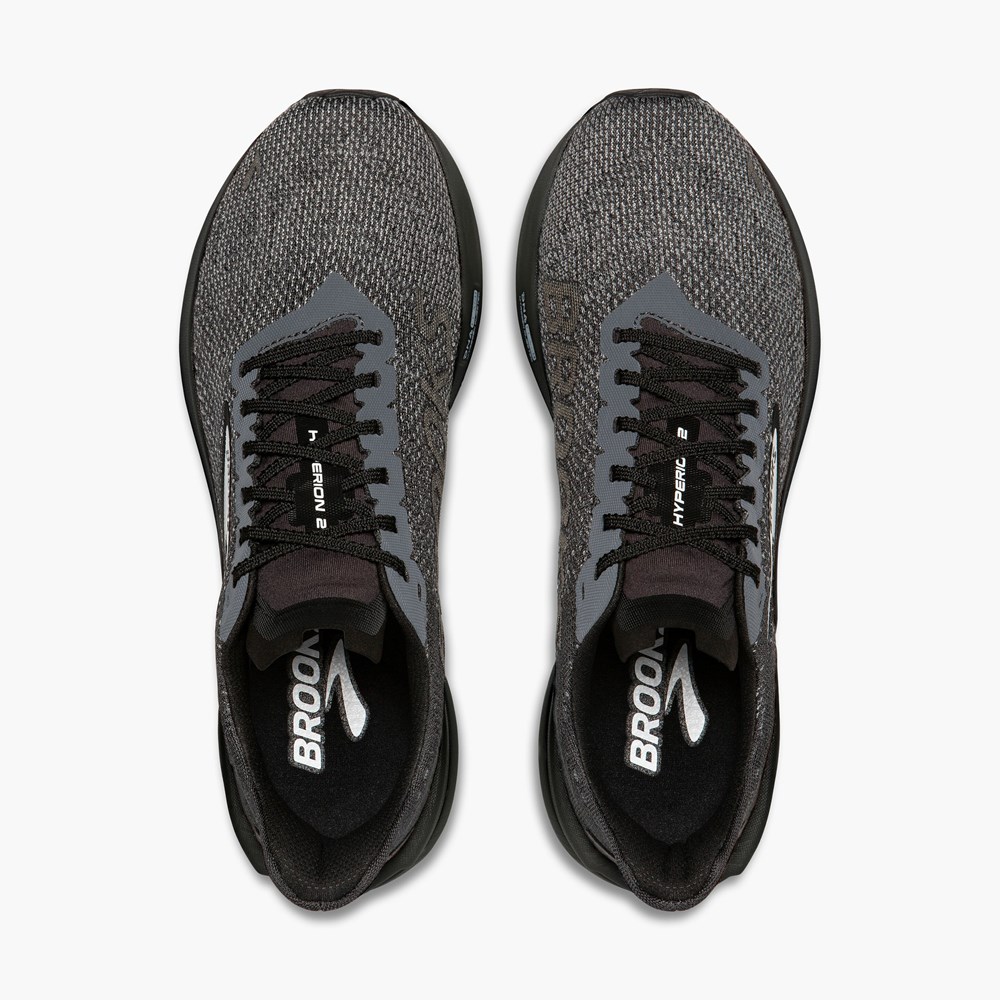 Black / Grey Men Brooks Hyperion 2 Track Spikes | FSPB14825