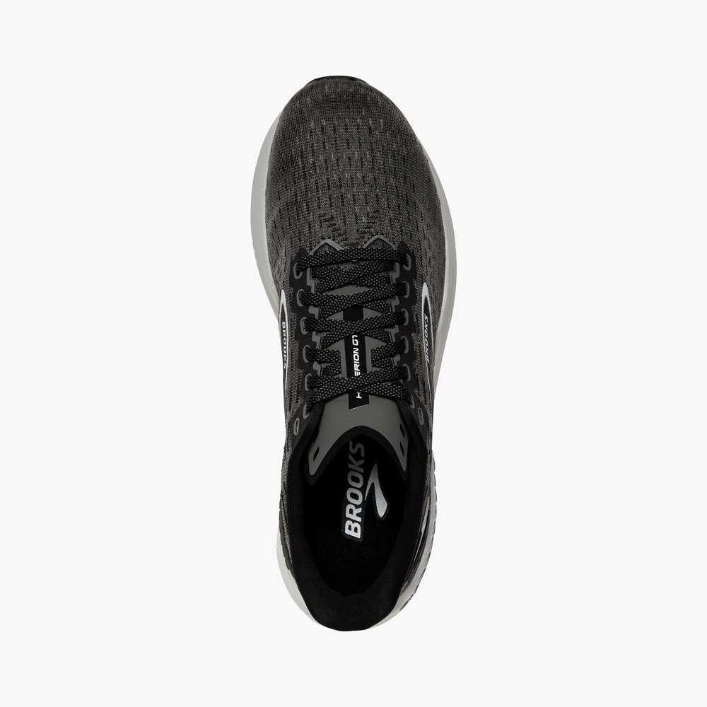 Black / Grey Men Brooks Hyperion GTS Track Spikes | CEGD70213