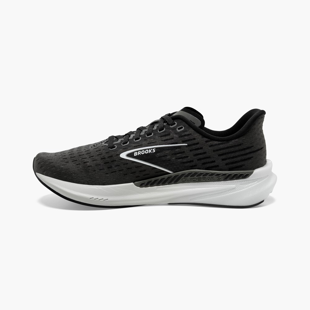 Black / Grey Men Brooks Hyperion GTS Track Spikes | CEGD70213