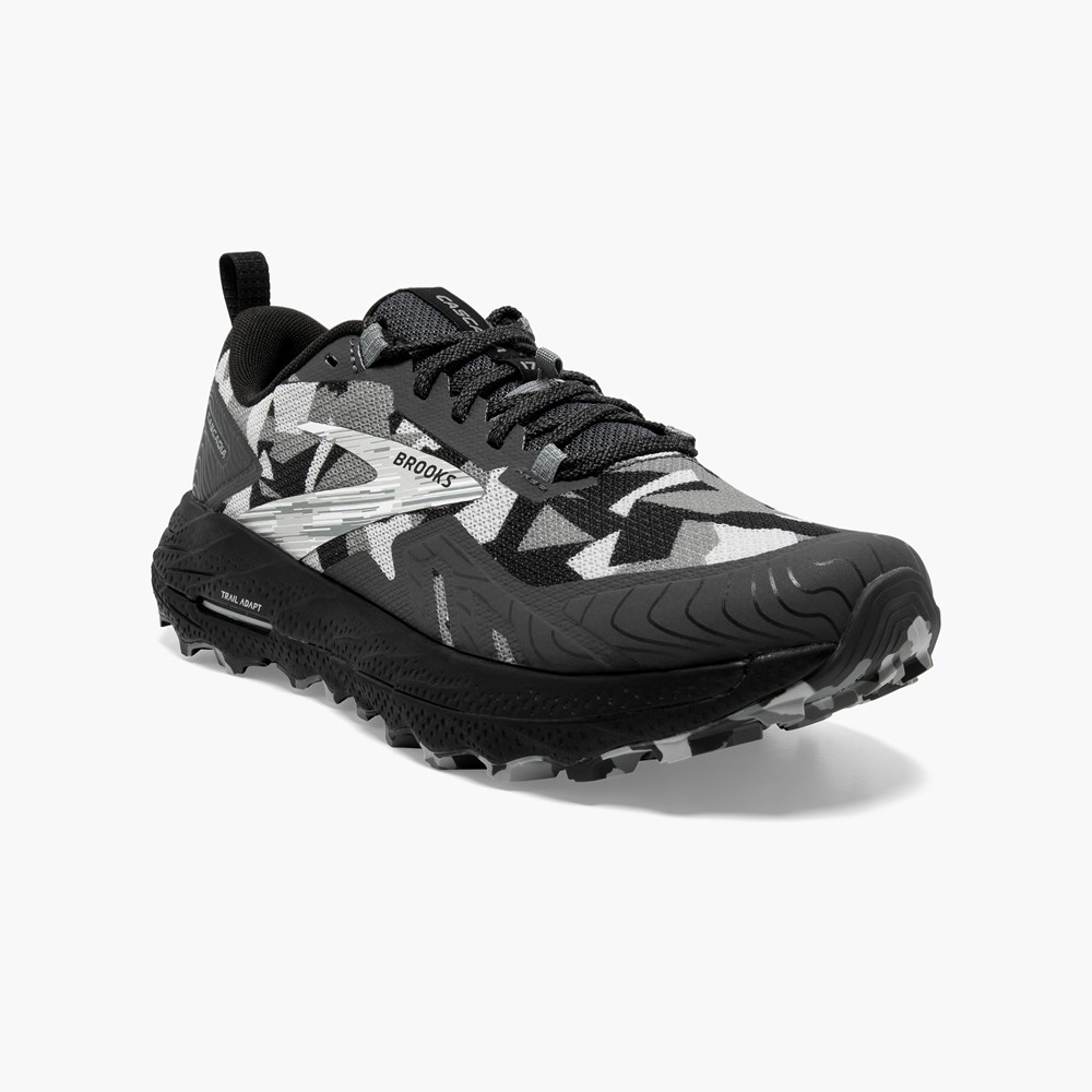 Black / Grey Women Brooks Cascadia 17 Hiking Shoes | TGSY68142