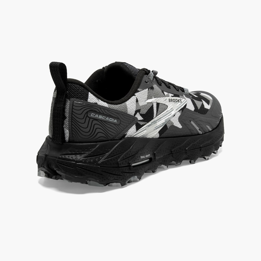 Black / Grey Women Brooks Cascadia 17 Hiking Shoes | TGSY68142