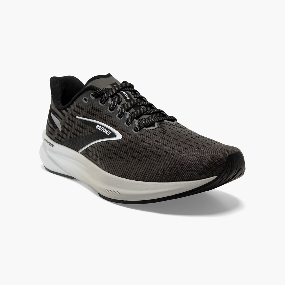 Black / Grey Women Brooks Hyperion Speed Road Running Shoes | AKJO63517