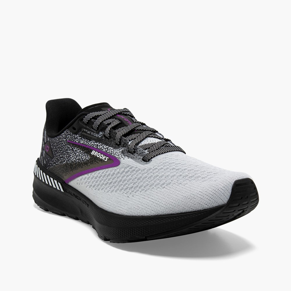 Black / Grey Women Brooks Launch GTS 10 Support Running Shoes | HIWA45760