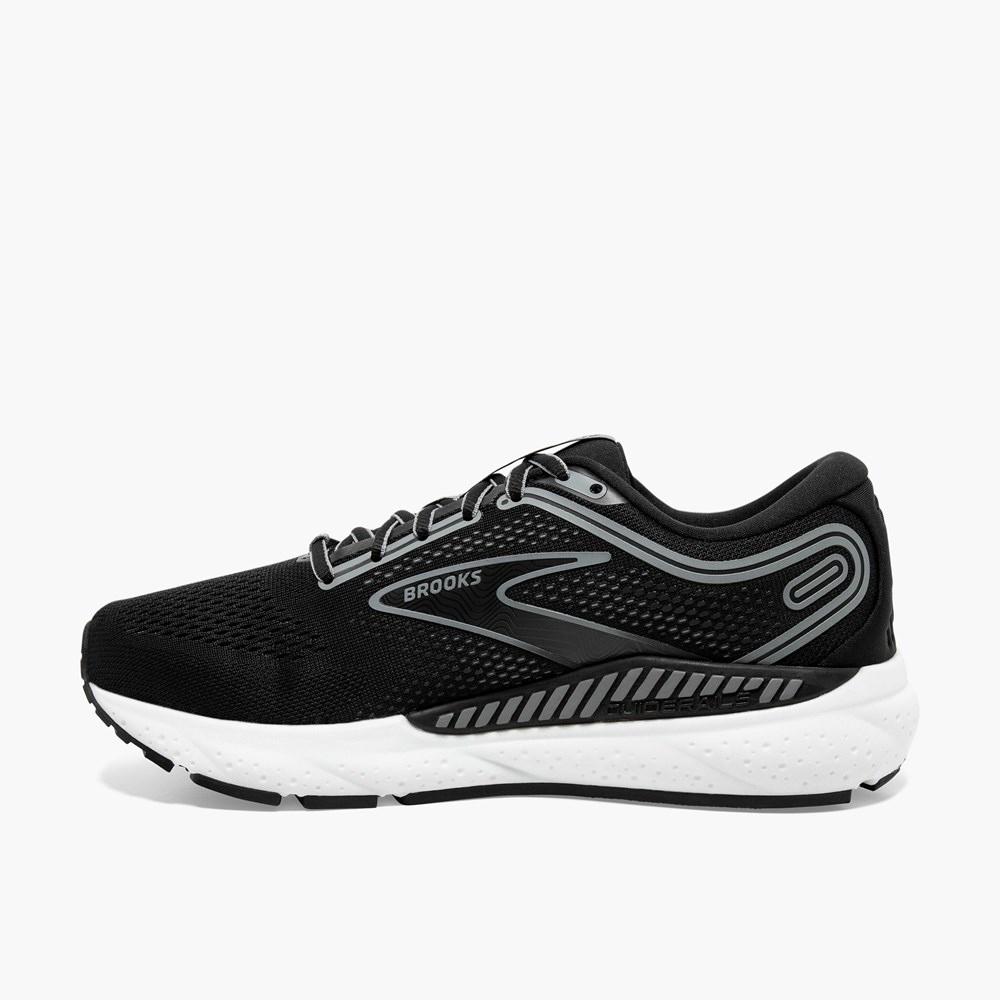 Black / Grey / White Women Brooks Ariel GTS 23 Walking Shoes | DENQ76589