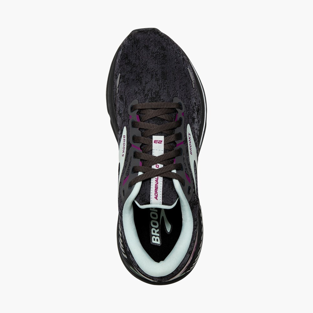 Black / Light Blue / Purple Women Brooks Adrenaline GTS 23 Running Shoes | PAME06578