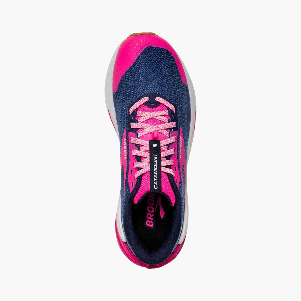 Black / Pink / Lemon Women Brooks Catamount 2 Trail Running Shoes | LRNP18426