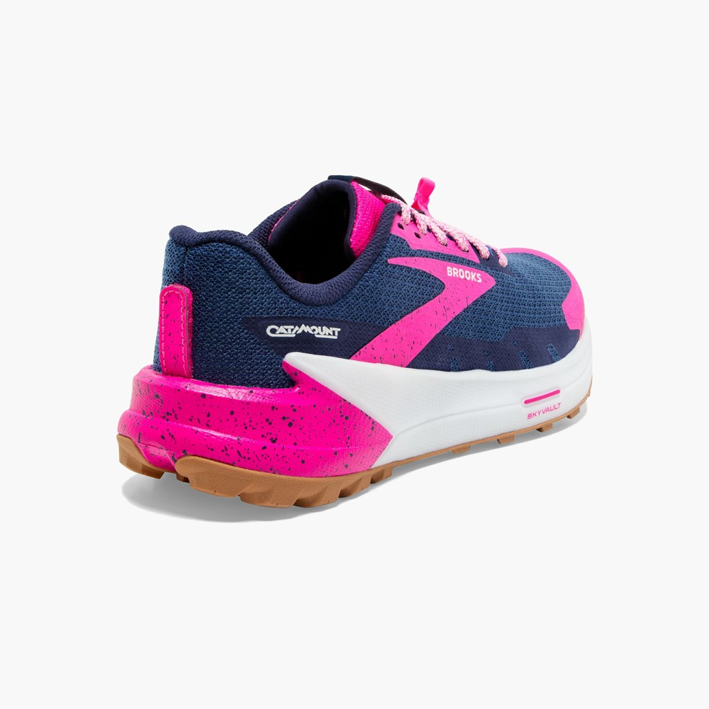 Black / Pink / Lemon Women Brooks Catamount 2 Trail Running Shoes | LRNP18426