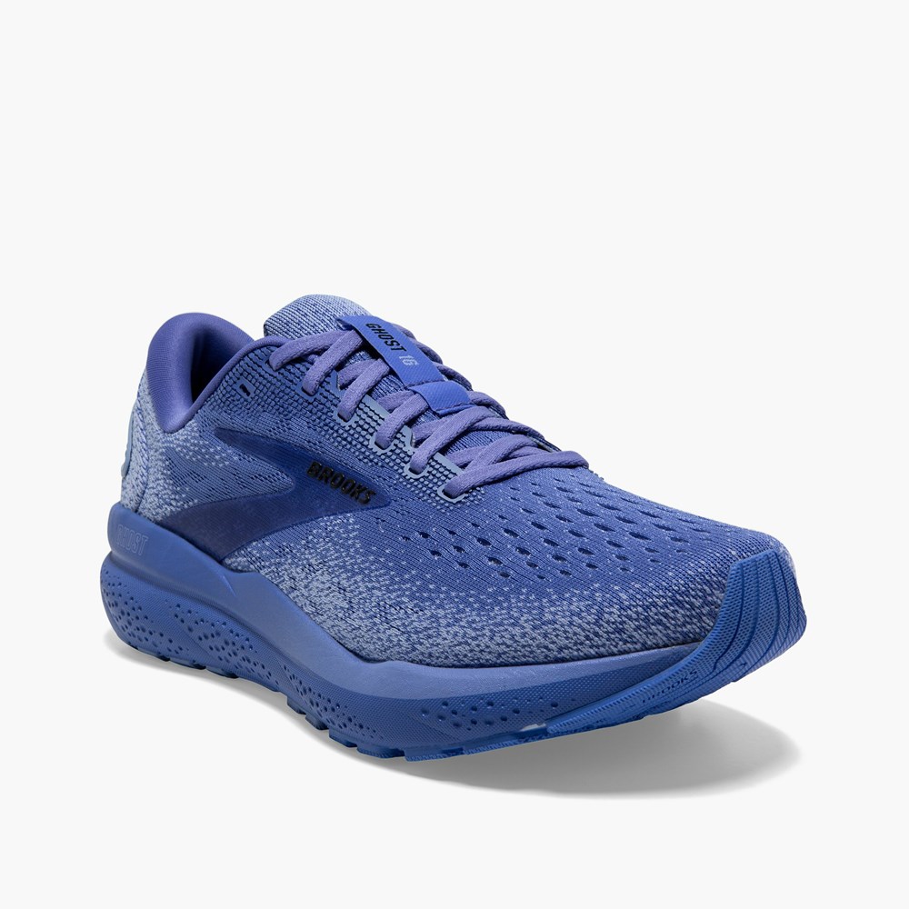 Blue Women Brooks Ghost 16 Road Running Shoes | ECBS87602